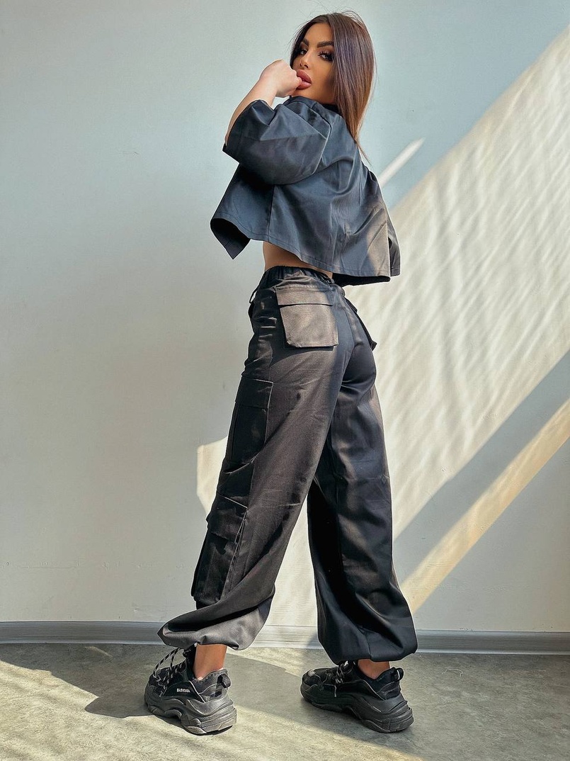 Комплект: сорочка та штани карго Комплект: сорочка та штани карго | PUSHKA SHOP