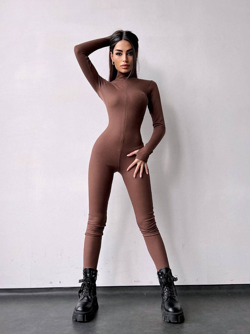 Облягаючий трикотажний комбінезон  | PUSHKA SHOP