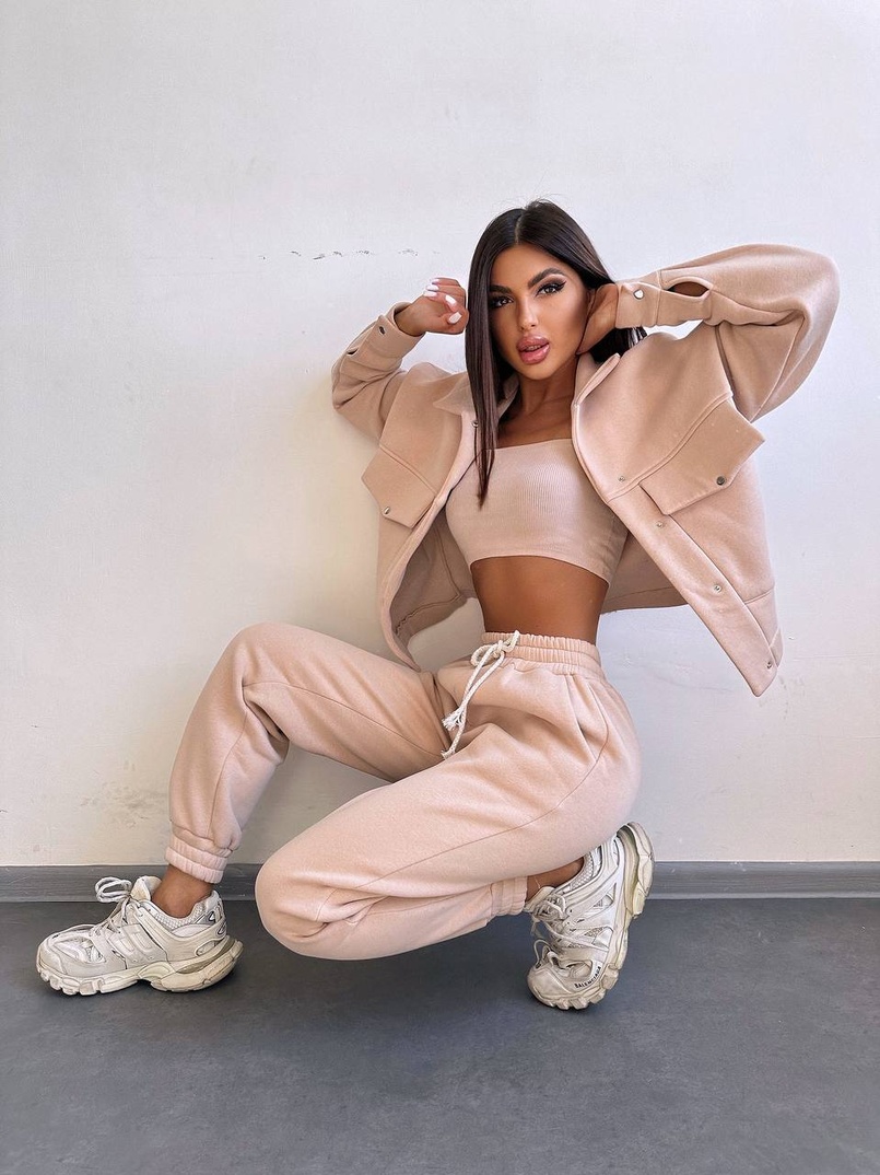 Комплект: тепла сорочка на кнопках + джоггери Комплект: тепла сорочка на кнопках + джоггери | PUSHKA SHOP