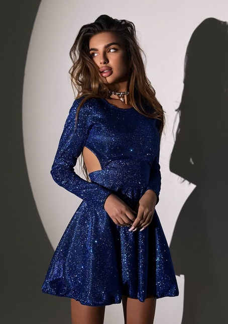 Блискуча сукня з відкритою  спинкою | PUSHKA SHOP