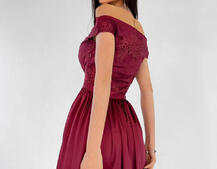 Платье-макси с кружевным верхом | PUSHKA SHOP