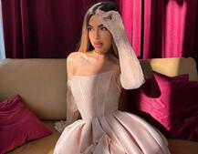 Комплект : мереживний корсет  з рукавичками + спідниця балон  | PUSHKA SHOP