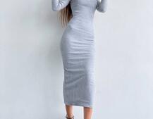 Облягаюча сукня міді з чашками з ефектом push up Облягаюча сукня міді з чашками з ефектом push up | PUSHKA SHOP