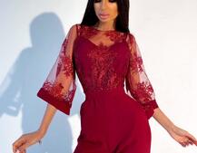 Эффектный комбинезон с кружевным верхом | PUSHKA SHOP