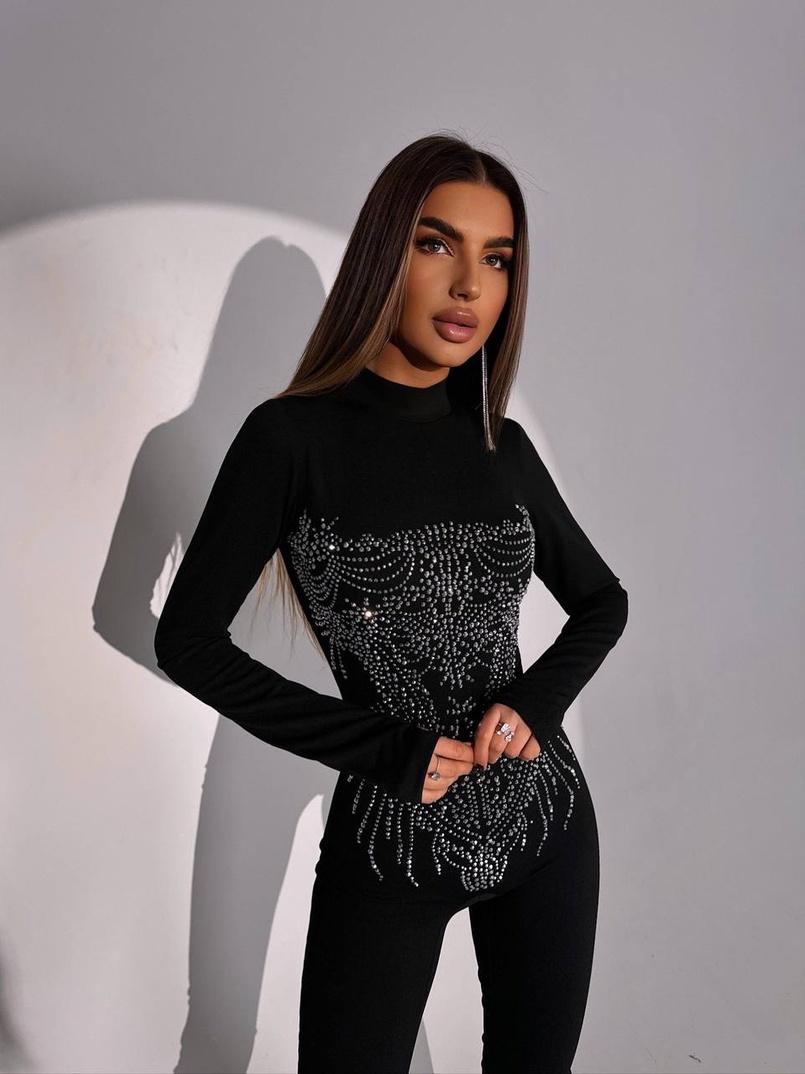 Комбінезон декорований стразами  | PUSHKA SHOP