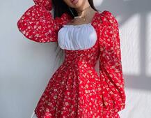 Квіткова сукня,декорована мереживом. | PUSHKA SHOP