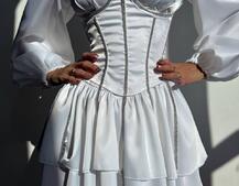 Сукня з корсетом, декорованим стразами Ручна робота Сукня з корсетом, декорованим стразами Ручна робота | PUSHKA SHOP