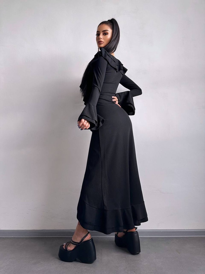 Сукня з воланами  | PUSHKA SHOP