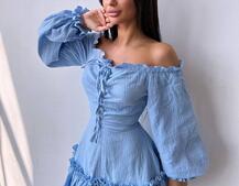 Муслінова сукня з рюшами   Муслінова сукня з рюшами   | PUSHKA SHOP