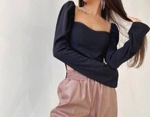 Комплект: топ + джоггеры из эко-кожи | PUSHKA SHOP