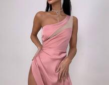 Атласна сукня максі  | PUSHKA SHOP