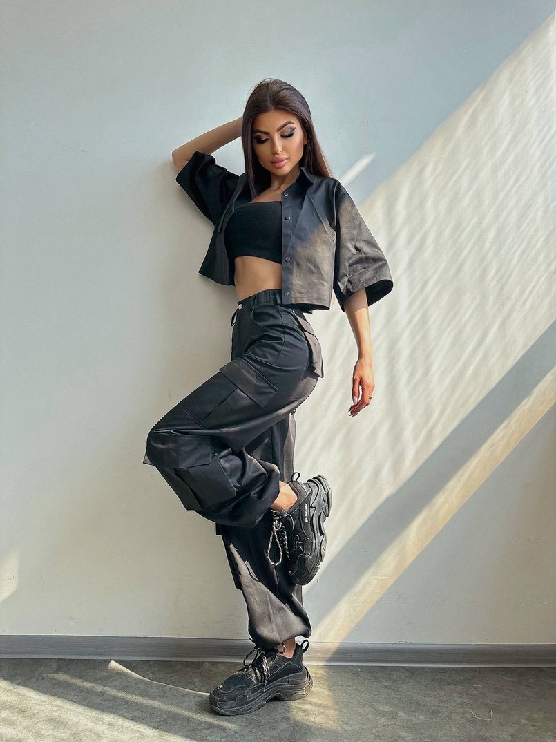 Комплект: сорочка та штани карго Комплект: сорочка та штани карго | PUSHKA SHOP