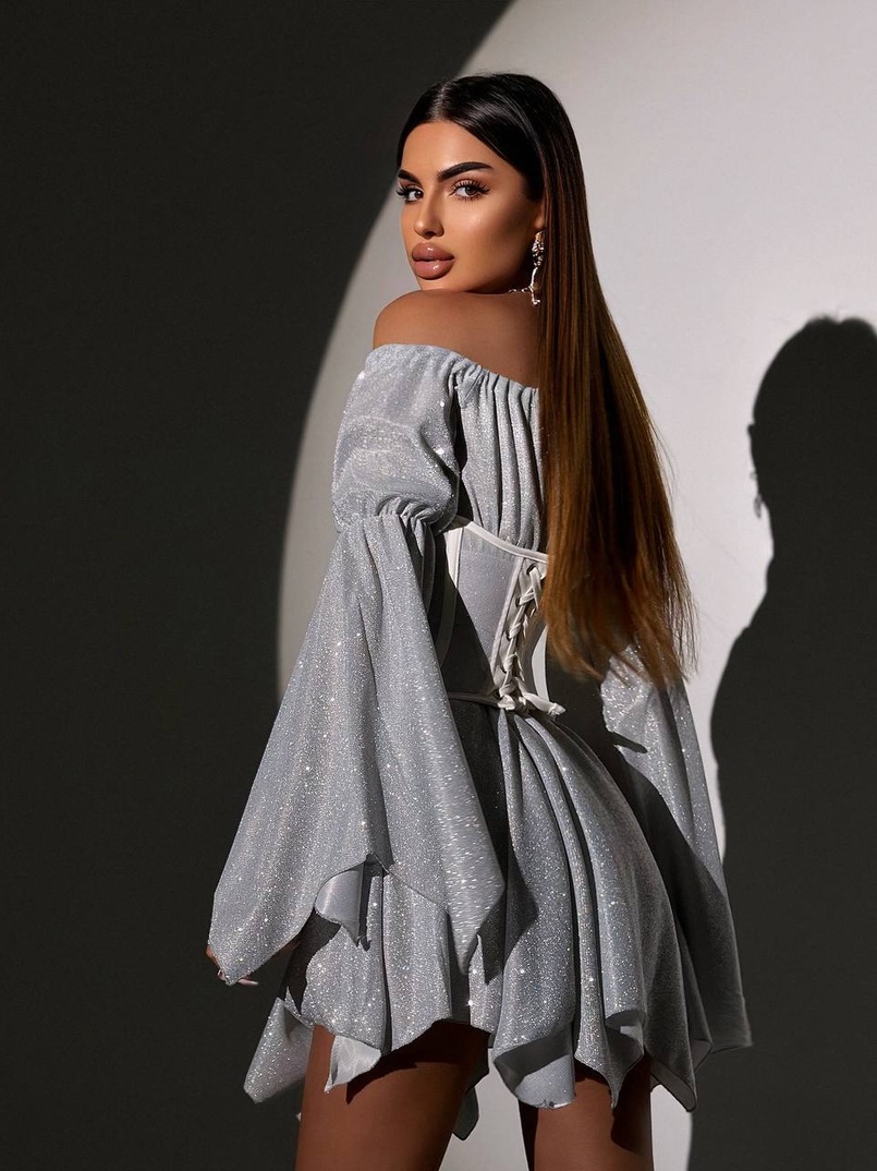 Сяючий комплект: сукня + корсет Сяючий комплект: сукня + корсет | PUSHKA SHOP