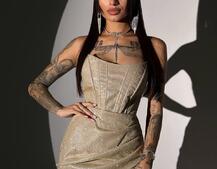 Сяючий комплект: корсет + спідниця   | PUSHKA SHOP