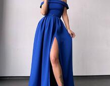 Сукня максі з відкритими плечима  | PUSHKA SHOP