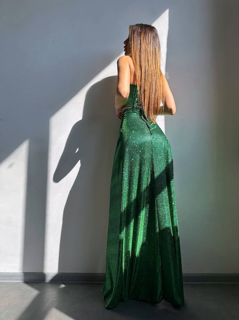 Сяючий комплект: корсет + спідниця максі Сяючий комплект: корсет + спідниця максі | PUSHKA SHOP