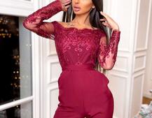 Эффектный комбинезон с кружевным верхом | PUSHKA SHOP