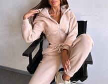 Комплект на флісі : худі з елементами корсету + штани  | PUSHKA SHOP