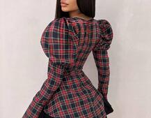 Сукня з об'ємними рукавами + спідниця з воланами | PUSHKA SHOP