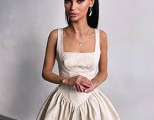 Корсетна сукня с пишною спідницею-балоном | PUSHKA SHOP