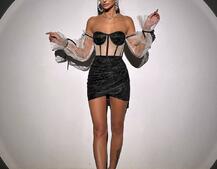 Сяючий комплект: корсет + спідниця  | PUSHKA SHOP