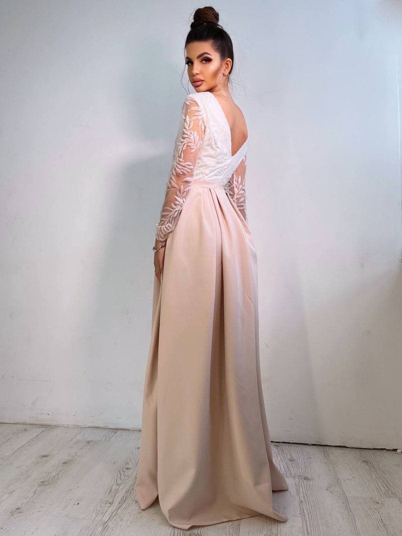 Платье макси с пайетками и разрезом на юбке  Платье макси с пайетками и разрезом на юбке  | PUSHKA SHOP