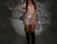 Блискуча корсетна сукня міні Блискуча корсетна сукня міні | PUSHKA SHOP