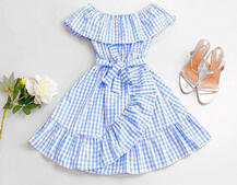 Хлопковое летнее платье в клетку Хлопковое летнее платье в клетку | PUSHKA SHOP