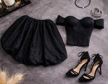 Комплект : корсет  з чашечками+ спідниця балон  | PUSHKA SHOP