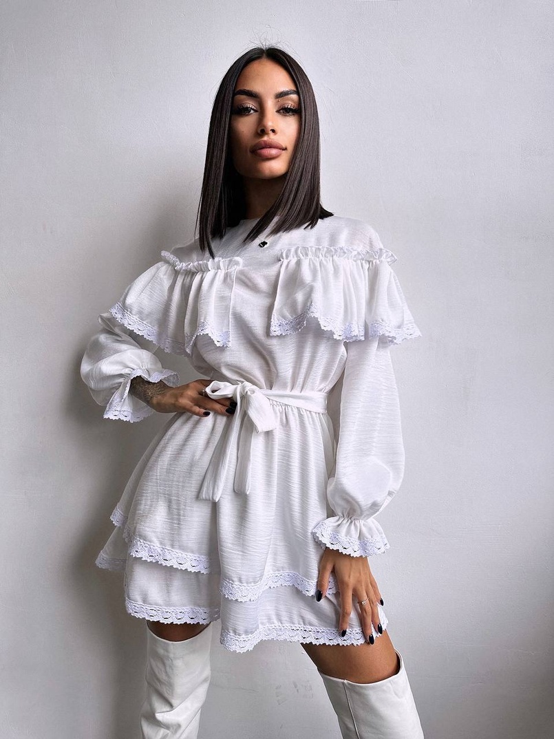 Сукня декорована мереживом Сукня декорована мереживом | PUSHKA SHOP