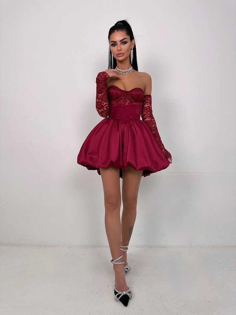 Комплект: мереживний корсет бюстьє + корсетна спідниця | PUSHKA SHOP