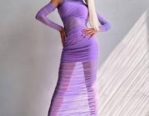 Сукня міді з драпіруванням   | PUSHKA SHOP