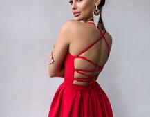 Сукня максі  зі шнурівкою на спинці | PUSHKA SHOP