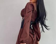 Приталена сукня з шовку  + корсет декорований стразами  Ручна робота  Приталена сукня з шовку  + корсет декорований стразами  Ручна робота  | PUSHKA SHOP