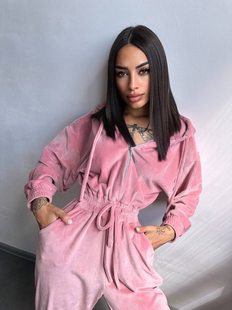 Велюровий комбінезон   | PUSHKA SHOP