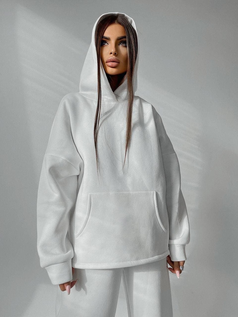 Тёплый костюм с расклешенными брюками   | PUSHKA SHOP