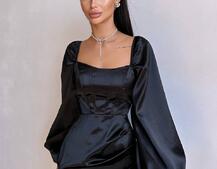 Атласний комплект: корсет + спідниця з драпіруванням Атласний комплект: корсет + спідниця з драпіруванням | PUSHKA SHOP