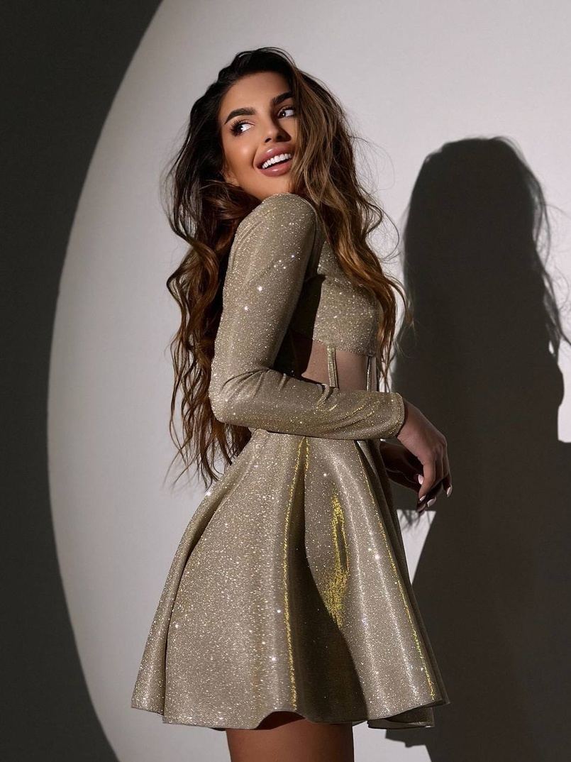 Блискуча корсетна сукня з пишною спідницею | PUSHKA SHOP