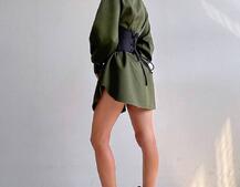 Приталена сорочка + корсет з блискавкою | PUSHKA SHOP