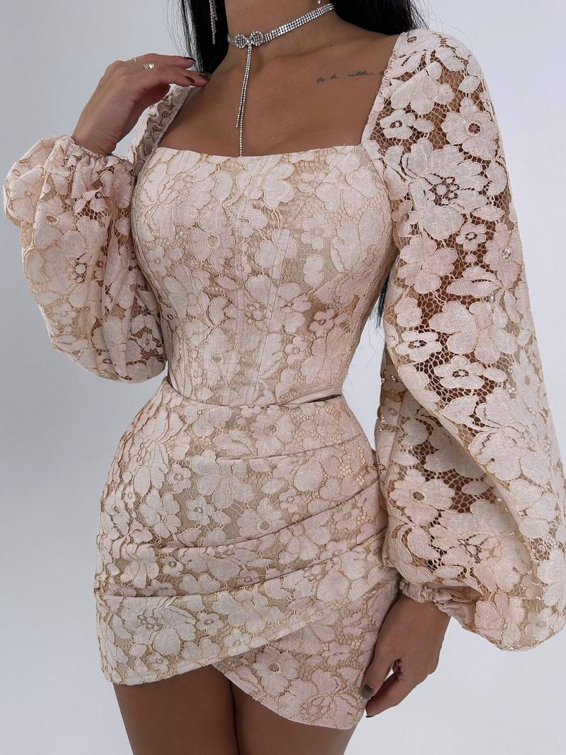 Мереживний комплект: корсет + спідниця міні | PUSHKA SHOP