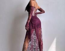 Корсетна сукня максі з рукавичками Корсетна сукня максі з рукавичками | PUSHKA SHOP