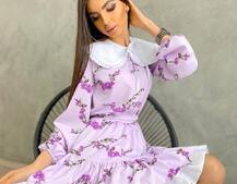 Платье со съёмным воротничком и подъюбником Платье со съёмным воротничком и подъюбником | PUSHKA SHOP