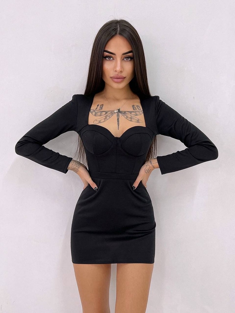 Сукня із чашечками з ефектом push up | PUSHKA SHOP