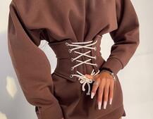 Тёплое уютное худи на флисе + корсет на шнуровке Можно носить с корсетом и без Тёплое уютное худи на флисе + корсет на шнуровке Можно носить с корсетом и без | PUSHKA SHOP