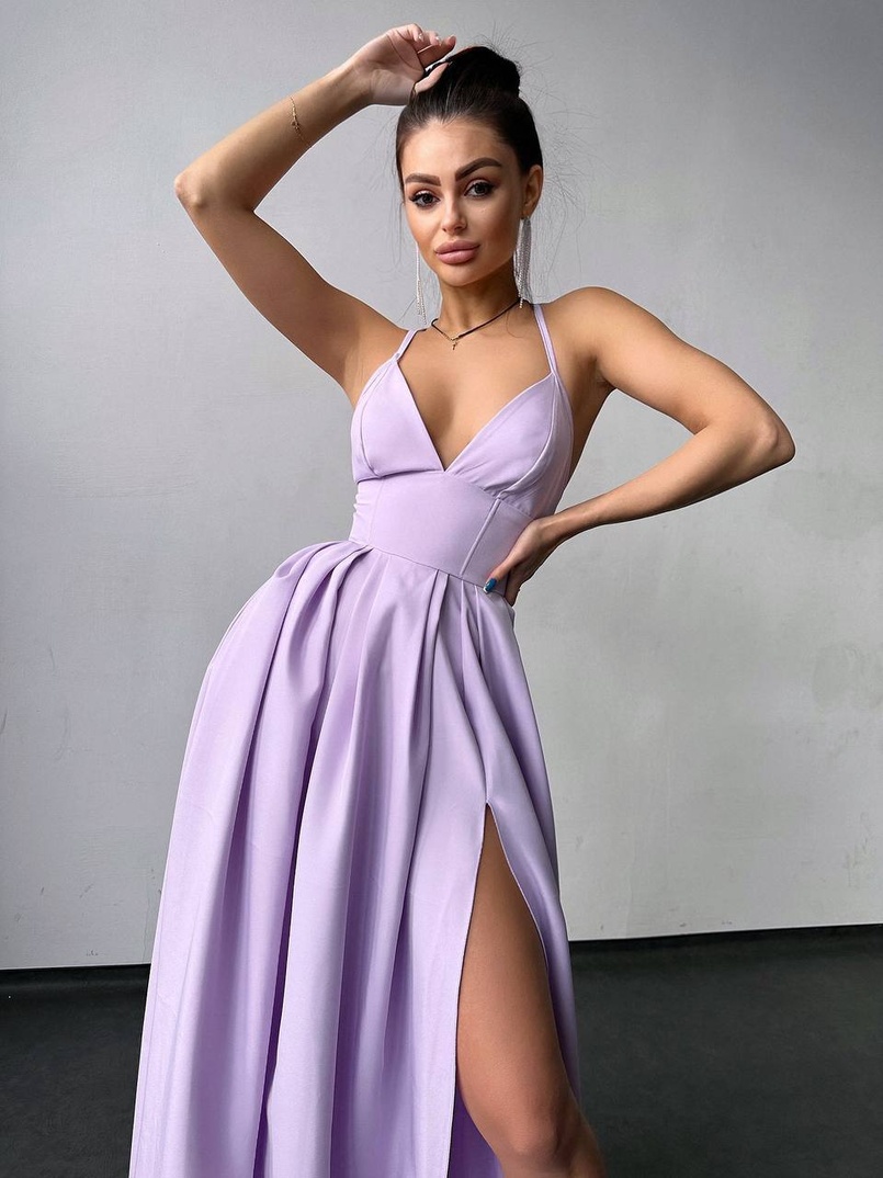 Сукня максі  з корсетним верхом і чашечками  | PUSHKA SHOP