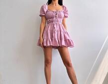 Муслінова сукня з рюшами   | PUSHKA SHOP