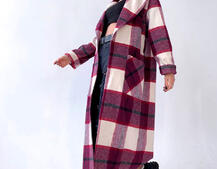 Кашемировое пальто в клетку на подкладке Кашемировое пальто в клетку на подкладке | PUSHKA SHOP