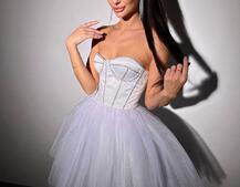 Комплект: корсет, декорований стразами  +  пишна фатинова спідниця | PUSHKA SHOP