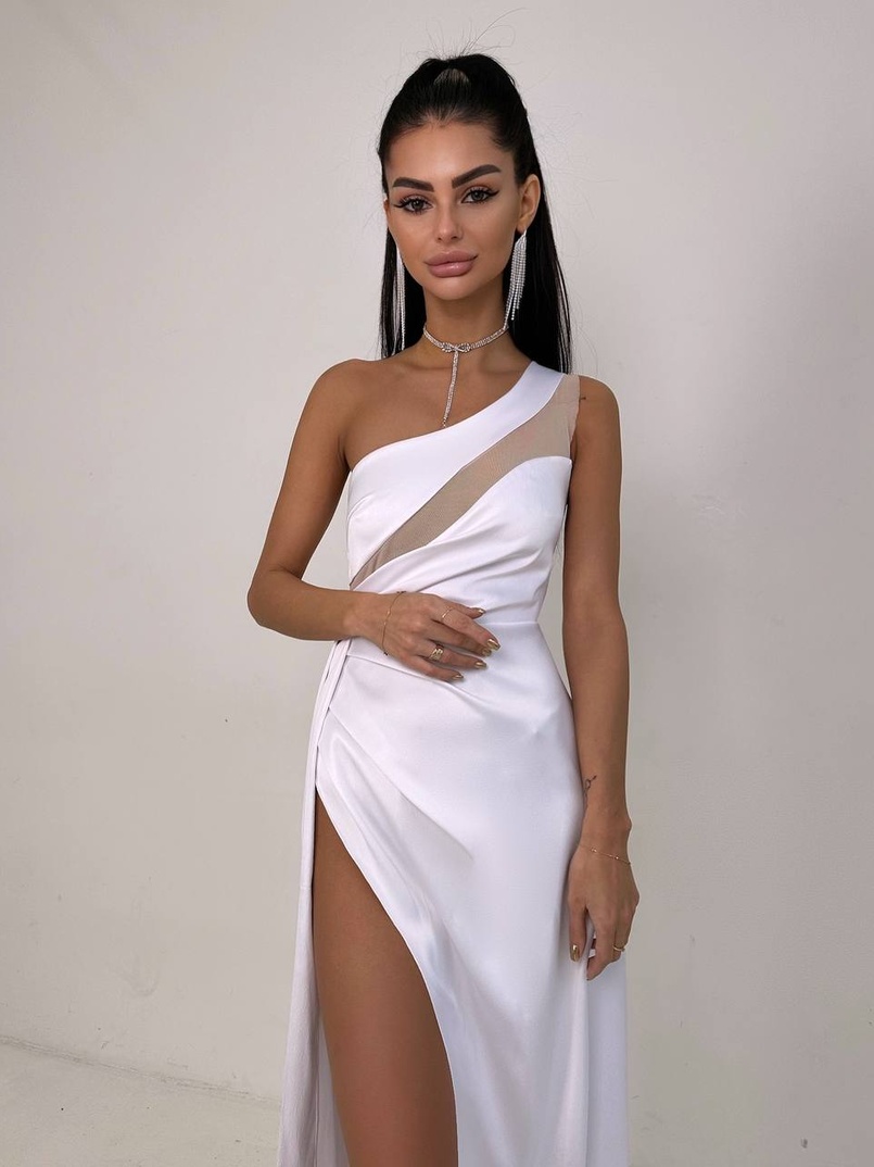 Атласна сукня максі  | PUSHKA SHOP