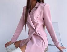 Приталена сукня-піджак, декорована бахромою зі страз | PUSHKA SHOP